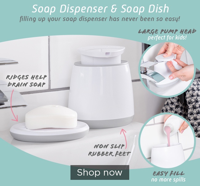 Minky Soap Dispenser and Soap Dish